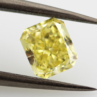 Fancy Intense Yellow Diamond, Radiant, 0.78 carat, VVS2- C